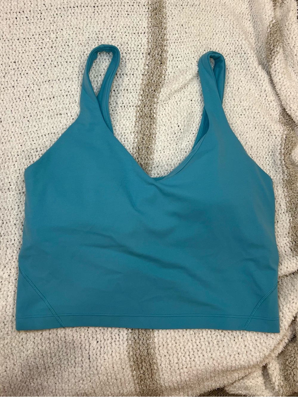 Lululemon Teal Seamless Bralette Tank
